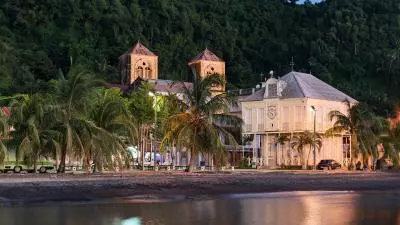 photo du coucher de soleil saint pierre