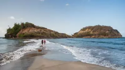 photo du tombolo en martinique