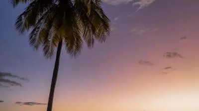 coucher soleil le carbet