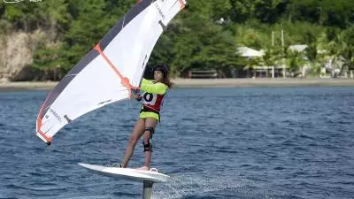 wing foil féminin en martinique