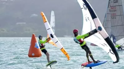 course de wing foil en martinique