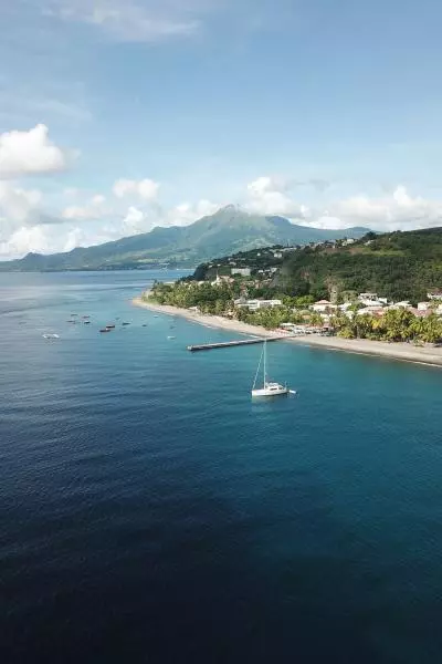 Vue aérienne du Carbet
