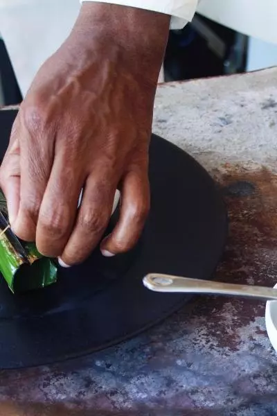 photo du plat de ravin de selle d'agneau version gastronomique 