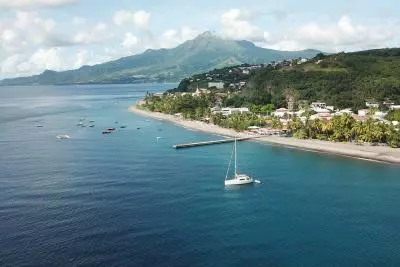 Vue aérienne du Carbet