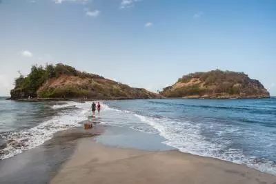 photo du tombolo en martinique