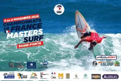 Flyer des championnats master de surf en Martinique