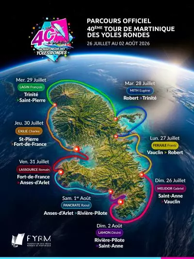 Affiche officielle tour des yoles 2026 
